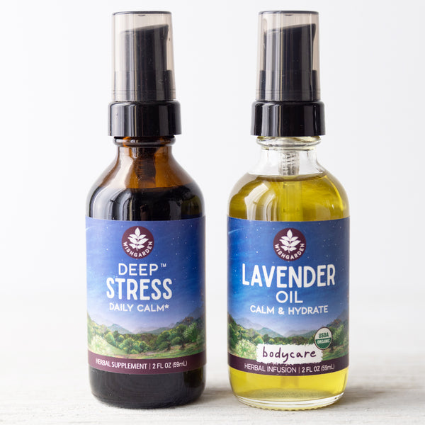 DeStress Bundle with Lavender Oil + Deep Stress Tincture