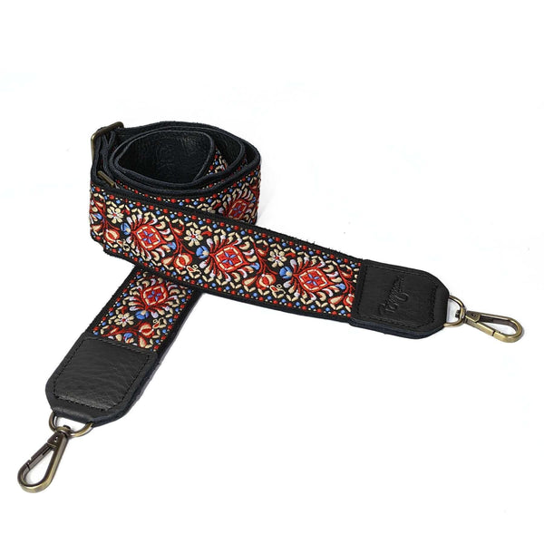 Seconds: Lizzy Guitar Bag Strap - Black Vintage Mosaic