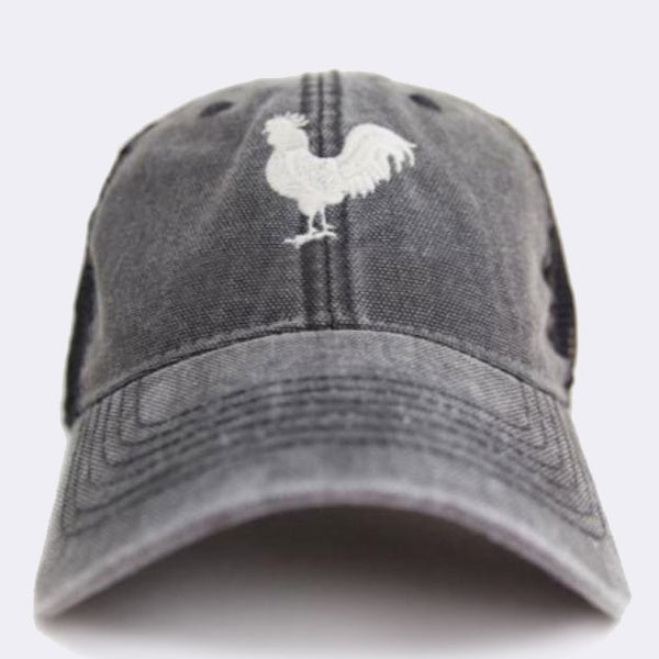 Black Washed Trucker Hat