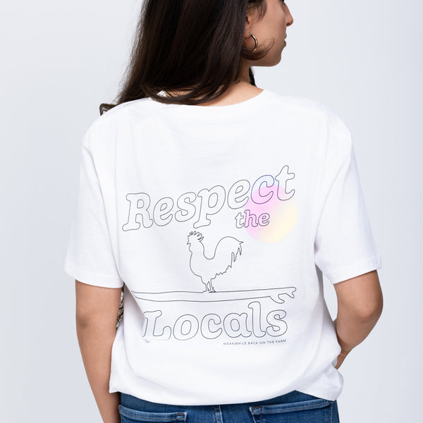 Respect the Locals White Short Sleeve Unisex Tee