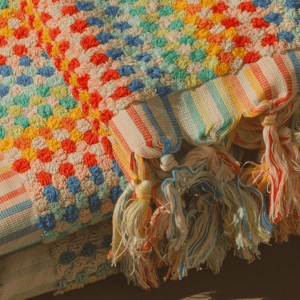 Organic Cosmic Rainbow Towel Set (Vibrant) - Pre-Sale