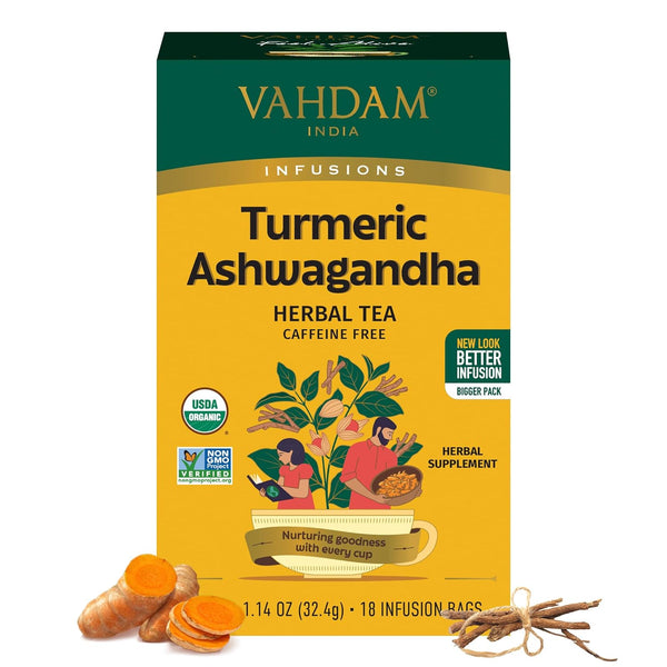 Turmeric Ashwagandha Herbal Tea, 18 Count