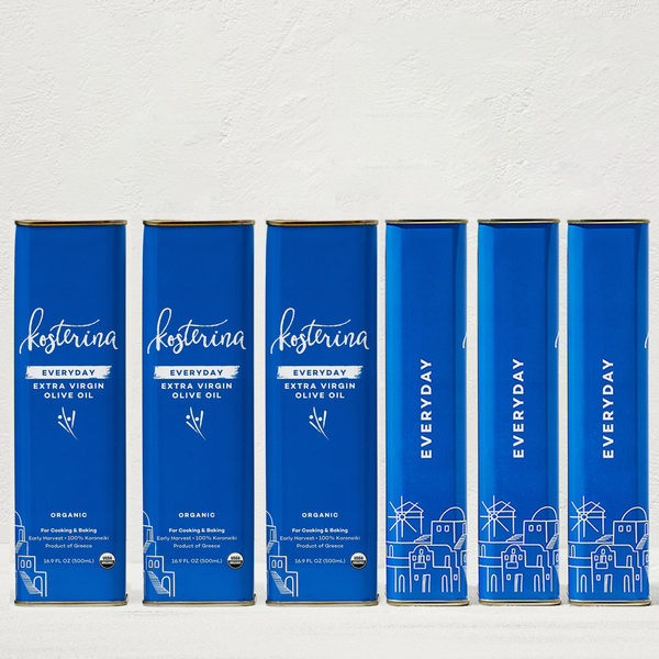 Everyday Extra Virgin Olive Oil 6-Tin Set (500ml)