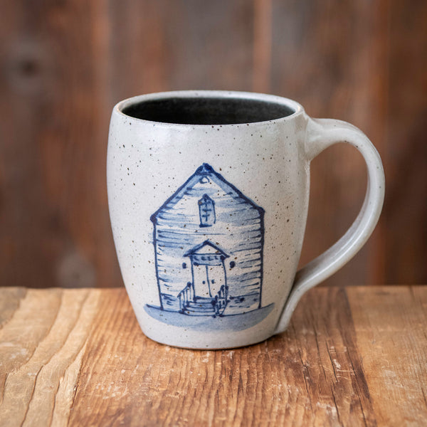 For Little House Lover's Cafe Mug - Schoolhouse