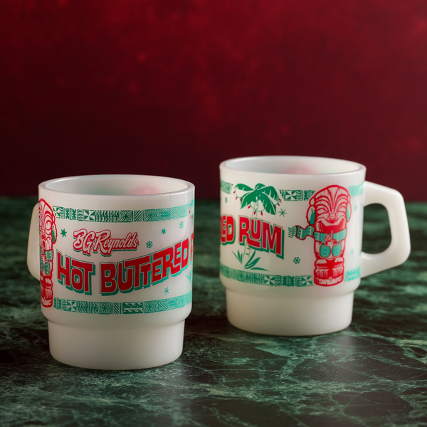 Limited Edition Hot Buttered Rum Milk Glass Mug