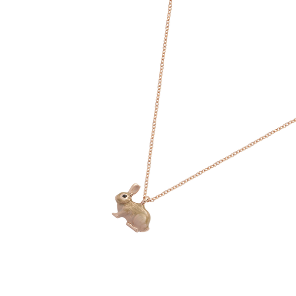 Enamel Rabbit Short Necklace