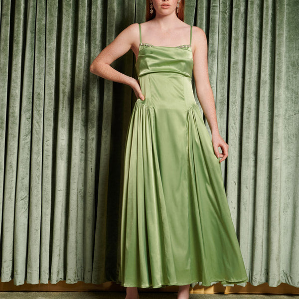 <b>DREAM</b> Cinematic Satin Midi Dress