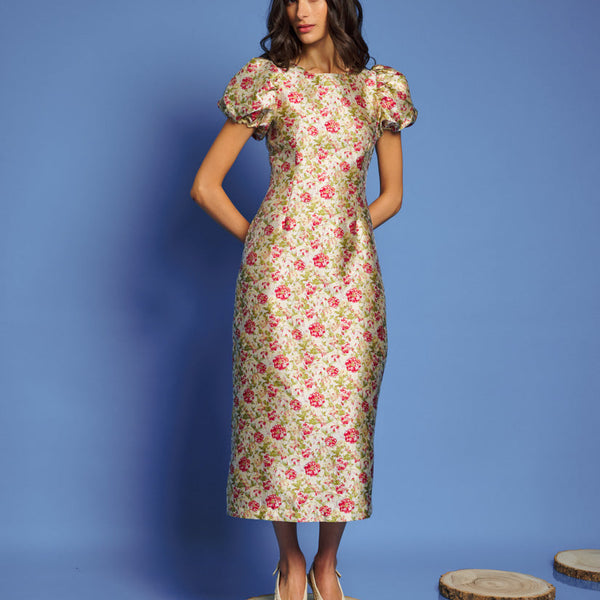 <b>DREAM</b> Forest Echo Jacquard Midi Dress