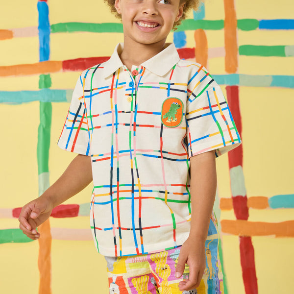 Rex Check Kids Polo Top