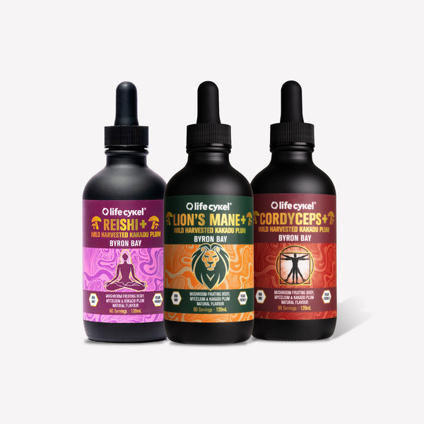 Daily Essentials Pack - Lion's Mane, Cordyceps & Reishi