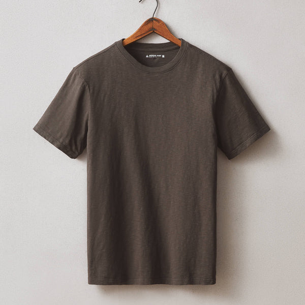 Men's Premium Slub Crew Tee - Black Olive