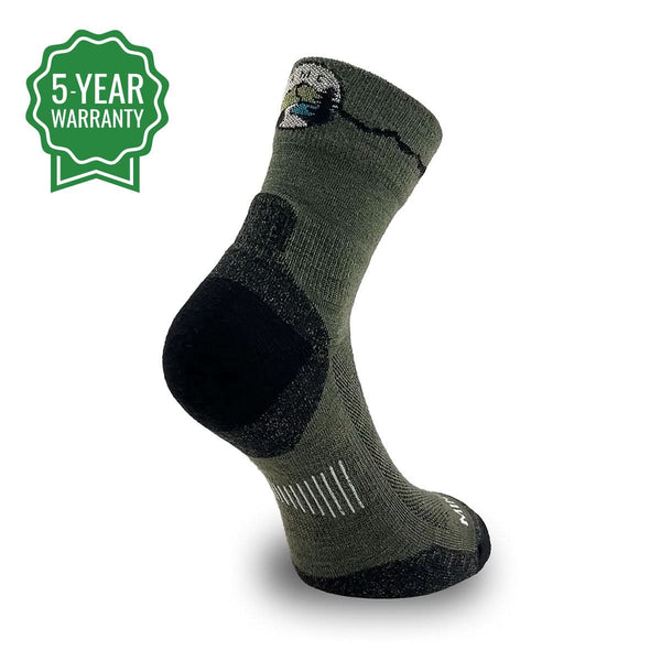 AMC Merino Wool Hiking Socks - Micro Cushion Mini Crew