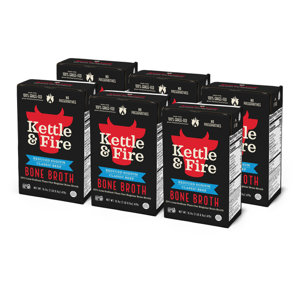6 Pack: Reduced Sodium Beef Bone Broth