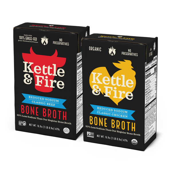 2-Pack: Beef & Chicken Reduced Sodium Bone Broth Bundle
