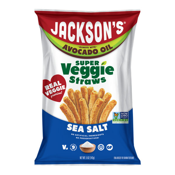 Sea Salt Super Veggie Straws in Avocado Oil 5oz (Pack of 8)