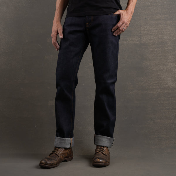 Slim Straight 21.5oz Dark Gauntlet Heavyweight Selvage Denim