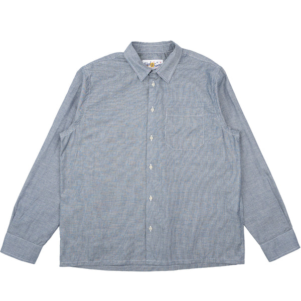 True Shirt - Indigo Stripe Selvedge - Indigo