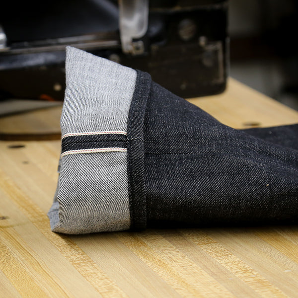 Rebels X129 Modern Straight Leg 15.5 Oz Black Warp White Weft Red Line Selvedge